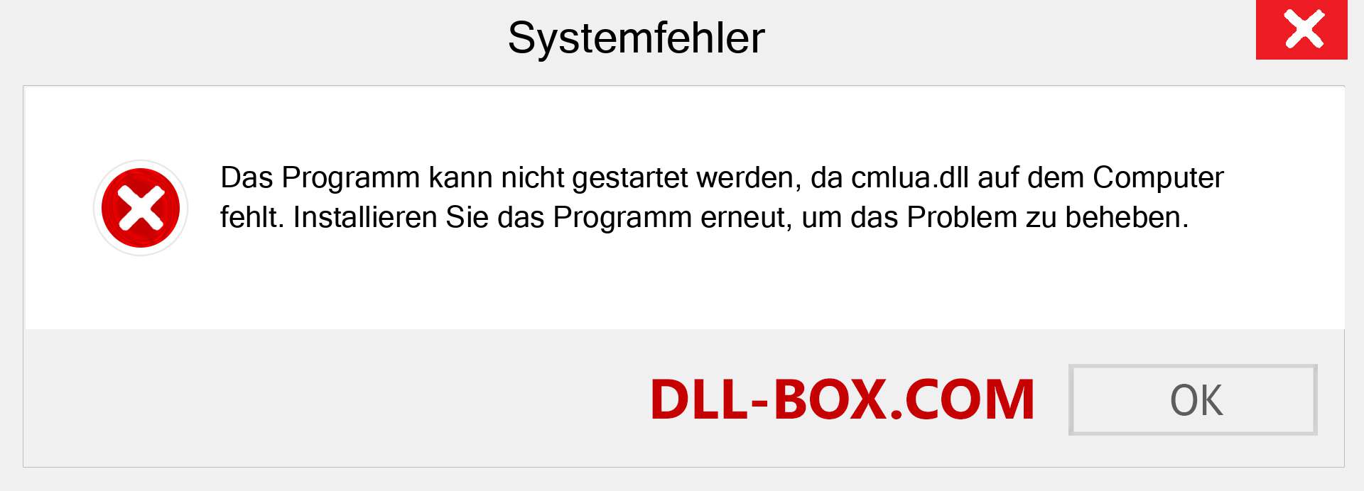 cmlua.dll-Datei fehlt?. Download für Windows 7, 8, 10 - Fix cmlua dll Missing Error unter Windows, Fotos, Bildern