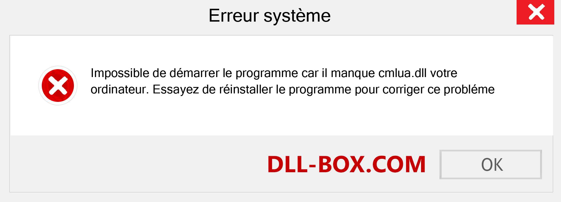 Le fichier cmlua.dll est manquant ?. Télécharger pour Windows 7, 8, 10 - Correction de l'erreur manquante cmlua dll sur Windows, photos, images